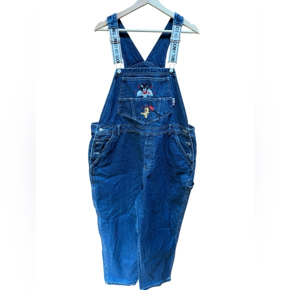 Vintage Looney Tunes‎ Sylvester & Tweety Denim Overalls